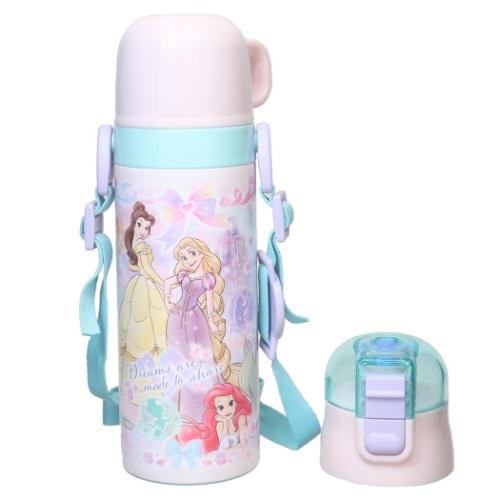 ディズニープリンセス 保温保冷水筒 超軽量 コンパクト2WAYステンレスボトル ディズニー キャラクター グッズ