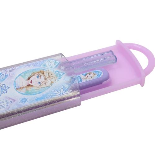 アナと雪の女王 お箸＆スプーンセット 抗菌食洗機対応スライド式箸スプーンコンビセット ディズニー キャラクター グッズ メール便可