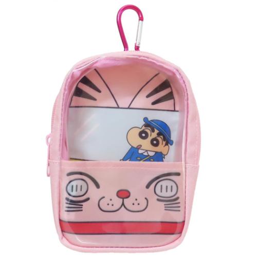 クレヨンしんちゃん ミニポーチ ぬいポーチ 幼稚園バス アニメキャラクター グッズ