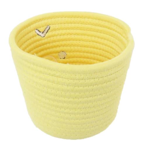 リラックマ 卓上収納 ロープバスケット Sサイズ キイロイトリ サンエックス キャラクター グッズ