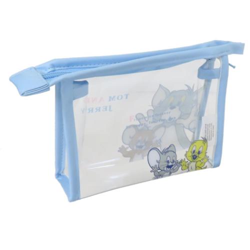 トムとジェリー コスメポーチ フチイロポーチ アップ ワーナーブラザース キャラクター グッズ