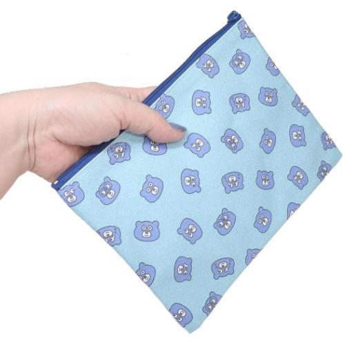 冬眠できないクマ コスメポーチ フラットポーチ 眠れない キャラクター グッズ メール便可