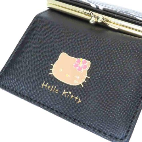 ハローキティ レディース財布 口金財布 日焼けキティ ゼブラ ブラック サンリオ キャラクター グッズ