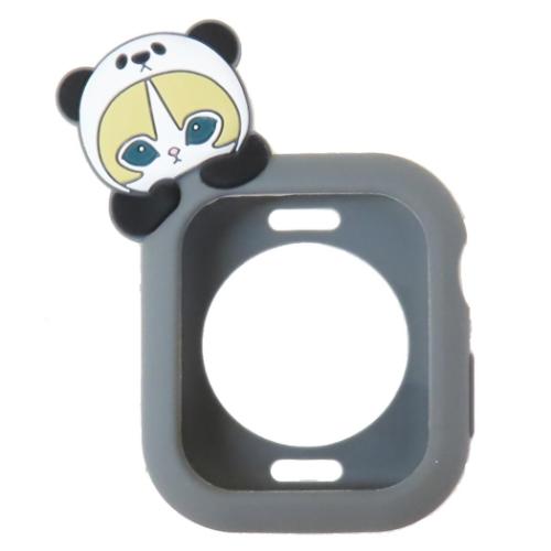 モフサンド アップルウォッチカバー Apple Watch シリコンケース 41 40mm対応 パンダにゃん mofusand キャラクター グッズ メール便可