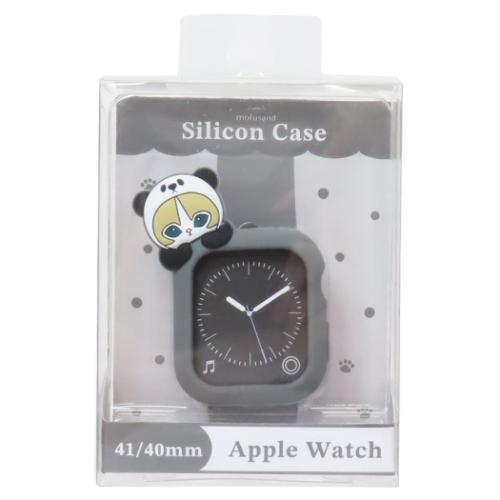 モフサンド アップルウォッチカバー Apple Watch シリコンケース 41 40mm対応 パンダにゃん mofusand キャラクター グッズ メール便可