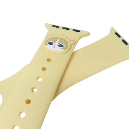 モフサンド アップルウォッチ替えバンド Apple Watch 42 41 40 38mm対応シリコンバンド くまにゃん mofusand メール便可