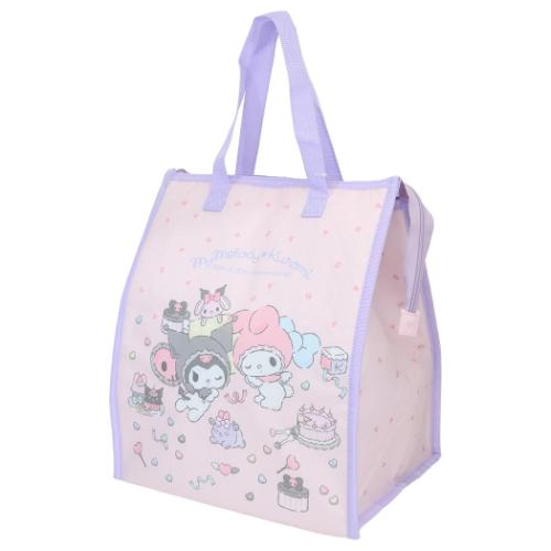 マイメロディ&クロミ 保冷バッグ 保冷保温スクエアトートバッグ アニバーサリー サンリオ キャラクター グッズ
