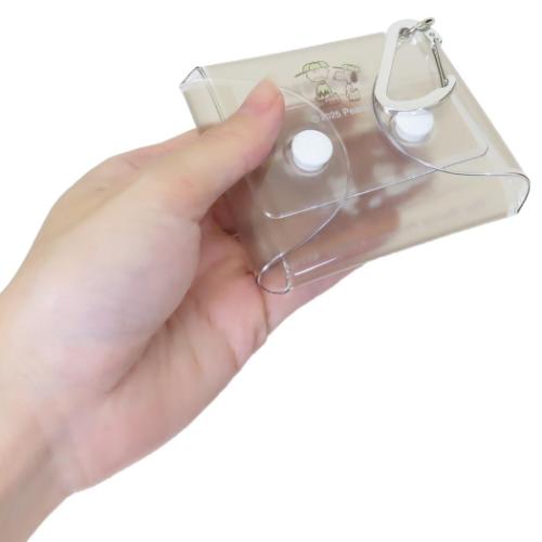 スヌーピー ミニポーチ クリアマルチケースSS ベースボールシリーズ BE ピーナッツ キャラクター グッズ メール便可