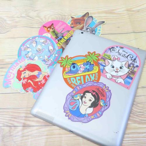 ふしぎの国のアリス ビッグシール アウトドアステッカー ヤングオイスターズ サークル ディズニー キャラクター グッズ メール便可