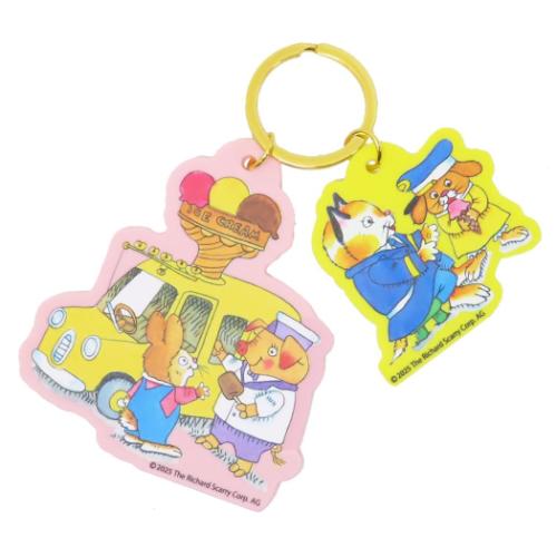 リチャードスキャリー キーリング カラーアクリルキーホルダー アイスクリーム 絵本キャラクター グッズ メール便可