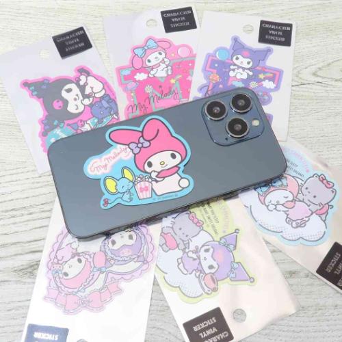 マイメロディ＆クロミ ダイカットシール キャラクターステッカー ベビー サンリオ キャラクター グッズ メール便可