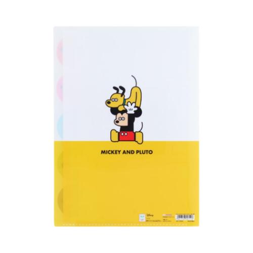 ディズニーx松本セイジ ポケットファイル ダイカットクリアファイル5P 集合 ディズニー キャラクター グッズ メール便可