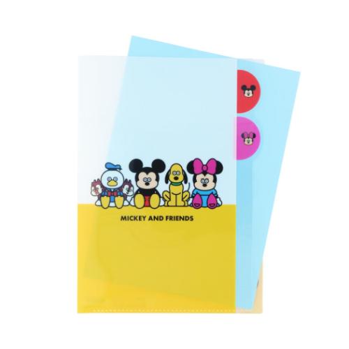 ディズニーx松本セイジ ポケットファイル ダイカットクリアファイル5P 集合 ディズニー キャラクター グッズ メール便可