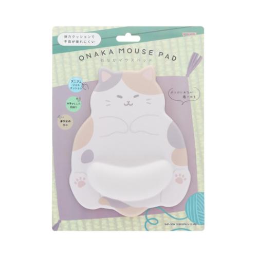 PCアクセ おなかマウスパッド ねこ ミケ かわいい グッズ