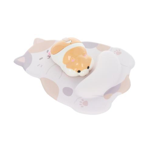 PCアクセ おなかマウスパッド ねこ ミケ かわいい グッズ