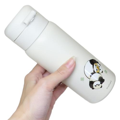 モフサンド 保温保冷水筒 ステンレスワンプッシュボトル 350ml パンダにゃん mofusand キャラクター グッズ