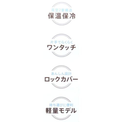 モフサンド 保温保冷水筒 ステンレスワンプッシュボトル 350ml パンダにゃん mofusand キャラクター グッズ