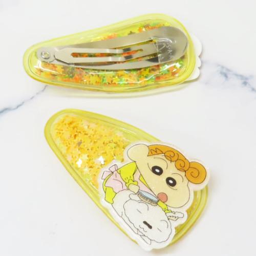 クレヨンしんちゃん ヘアアクセ ファンシーぱっちん4 2個セット しんちゃん&ひまわり アニメキャラクター グッズ メール便可