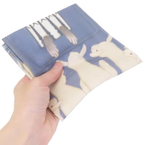 ハンカチーフ ハンカチ Naffy おおかみと七匹のこやぎ かわいい グッズ メール便可