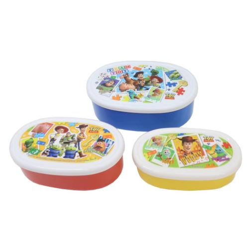 トイストーリー 保存容器 抗菌シール容器3Pセット ディズニー キャラクター グッズ