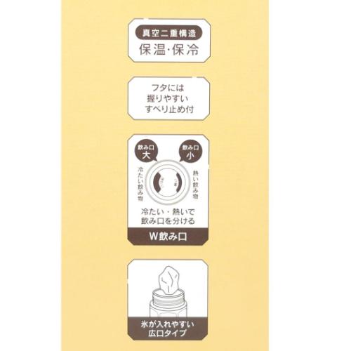 くまのプーさん 保温保冷水筒 八角形ステンレスボトル350ml ディズニー キャラクター グッズ