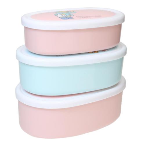 くまのプーさん 保存容器 抗菌シール容器3Pセット コスチューム ディズニー キャラクター グッズ