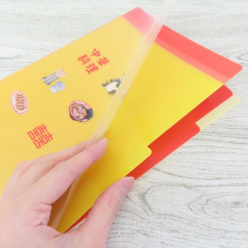 ピクセルック ポケットファイル A5ポケットクリアファイル 町中華 かわいい グッズ メール便可