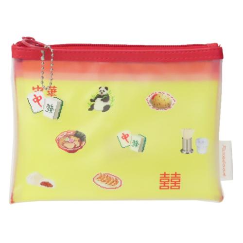 ピクセルック コスメポーチ PVCポーチ 町中華 かわいい グッズ メール便可