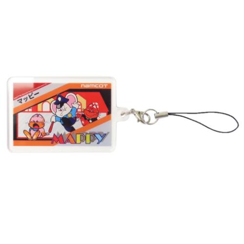 ナムコレジェンダリー モバイルアクセサリ スマートフォンアクリルストラップ マッピー ゲームキャラクター グッズ メール便可