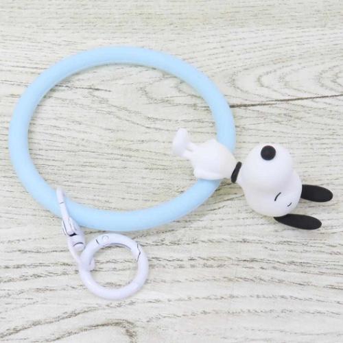 スヌーピー スマホアクセ マルチリングプラス シリコンブレスレット さかさま ピーナッツ キャラクター グッズ