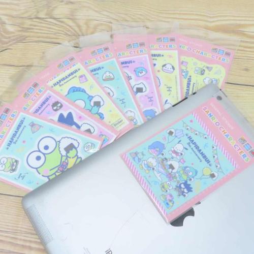 はぴだんぶい ダイカットシール ハーフカットステッカー あひるのペックル 5周年 サンリオ キャラクター グッズ メール便可