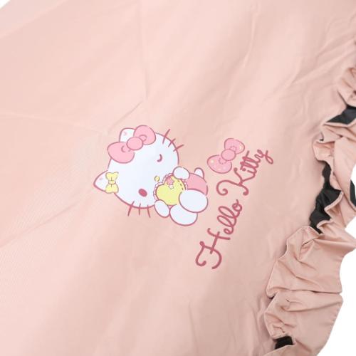 ハローキティ 折りたたみ傘 晴雨兼用折畳傘フリルタイプ ドリーム サンリオ キャラクター グッズ