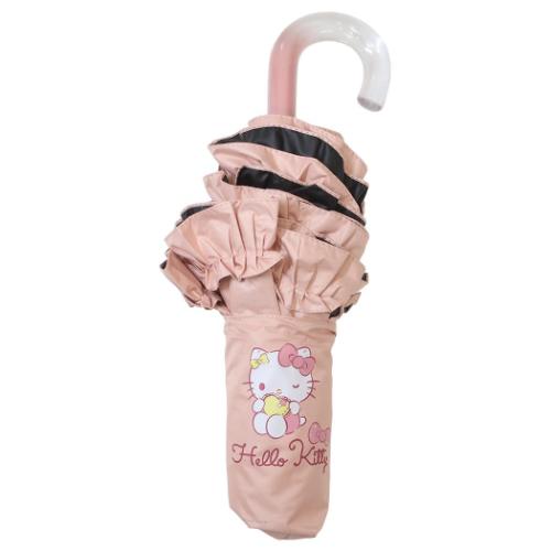 ハローキティ 折りたたみ傘 晴雨兼用折畳傘フリルタイプ ドリーム サンリオ キャラクター グッズ