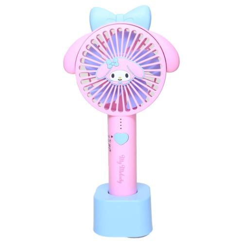 マイメロディ 携帯用扇風機 耳付きスタンドファン サンリオ キャラクター グッズ