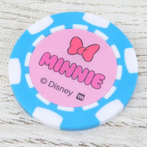 ミニーマウス ゴルフ用品 ゴルフマーカー コイン型 マークリボン ディズニー キャラクター グッズ メール便可