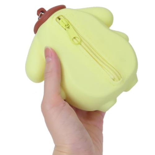 ポムポムプリン ショッピングバッグ ポーチ付きエコバッグ ソリッドプリン サンリオ キャラクター グッズ