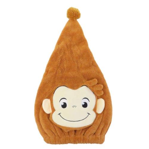 おさるのジョージ キッズタオル バラエティキャップタオル 絵本キャラクター グッズ メール便可
