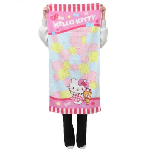 ハローキティ バスタオル プリントビッグタオル KT ファンシースナック サンリオ キャラクター グッズ メール便可