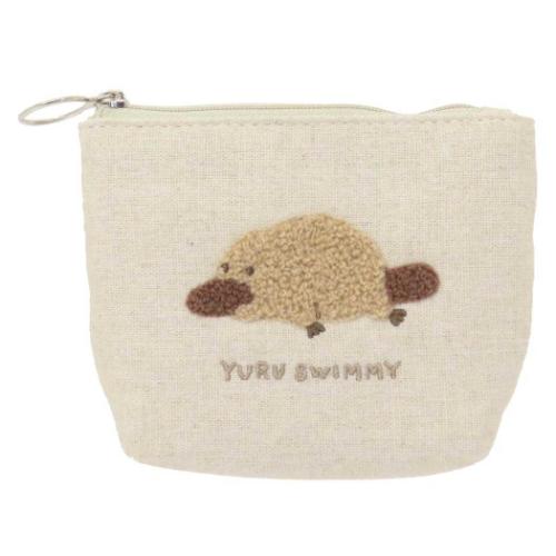 ゆるすいみー ミニポーチ ティッシュポーチ かものはし かわいい グッズ メール便可