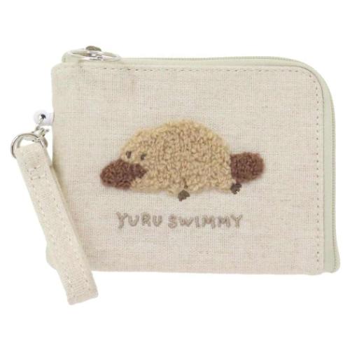 ゆるすいみー 小銭入れ＆定期入れ デイリーポーチ かものはし かわいい グッズ メール便可