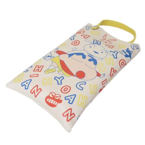 クレヨンしんちゃん ティッシュカバー 合皮ティッシュボックスケース アルファベット アニメキャラクター グッズ