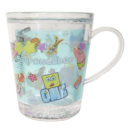 スポンジボブ プラカップ ウォーターカップ ステッカー キャラクター グッズ