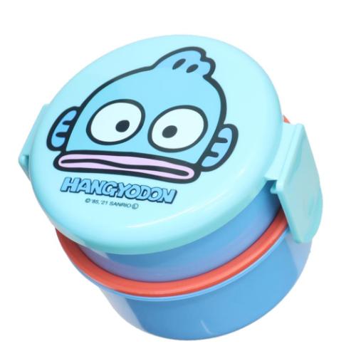 ハンギョドン お弁当箱 抗菌丸型ランチボックス2段 500ml フォーク付き サンリオ キャラクター グッズ