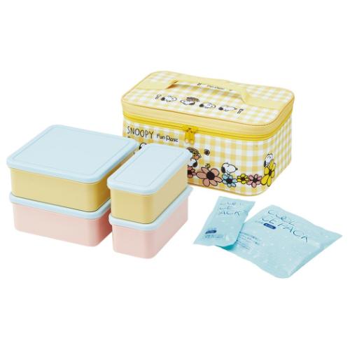 スヌーピー お弁当箱セット 保冷バック付行楽ランチセット ピクニック ピーナッツ キャラクター グッズ