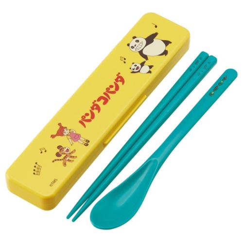 パンダコパンダ お箸＆スプーンセット 抗菌 食洗機対応音の鳴らないコンビセット アニメキャラクター グッズ メール便可