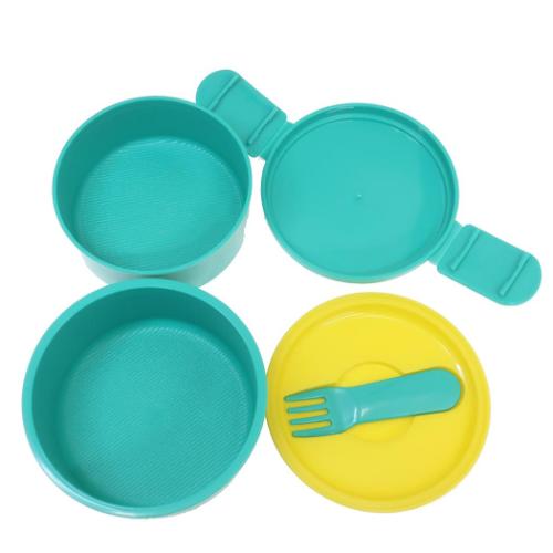 パンダコパンダ お弁当箱 抗菌丸型ランチボックス2段 500ml フォーク付き アニメキャラクター グッズ