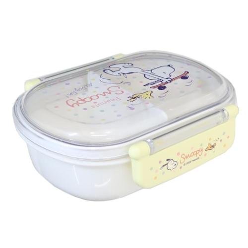 スヌーピー お弁当箱 抗菌食洗機対応ふわっとフタタイトランチボックス 360ml スケートボード ピーナッツ キャラクター グッズ