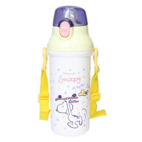 スヌーピー 水筒 抗菌食洗機対応直飲みプラワンタッチボトル 480ml スケートボード ピーナッツ キャラクター グッズ