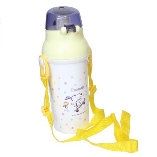 スヌーピー 水筒 抗菌食洗機対応直飲みプラワンタッチボトル 480ml スケートボード ピーナッツ キャラクター グッズ