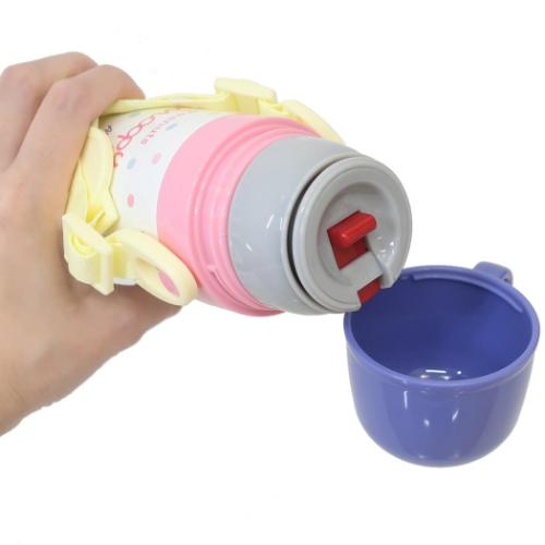 スヌーピー 保温保冷水筒 超軽量コンパクト2WAYステンレスボトル 直飲み470ml コップ飲み430ml スケートボード ピーナッツ